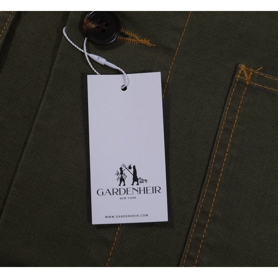 Gardenheir Barn Jacket Men Xxl Moss Green Waxed Cotton Canvas Workwear Utility — image 8 of 8